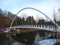 Lávka pro pěší a cyklisty přes Jizeru v Semilech