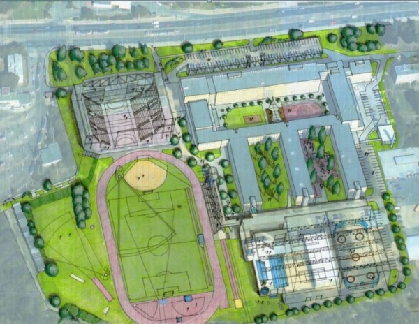 Vizualizace studie budoucího areálu v pražských Vokovicích, zdroj http://iforum.cuni.cz/