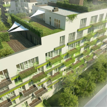 Rezidence 4Blok v Praze-Vršovicích – vizualizace