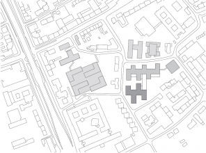 Situační plán, zdroj RKW Rhode Kellermann Wawrowski, Düsseldorf