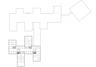 Plán prvního podlaží, zdroj RKW Rhode Kellermann Wawrowski, Düsseldorf