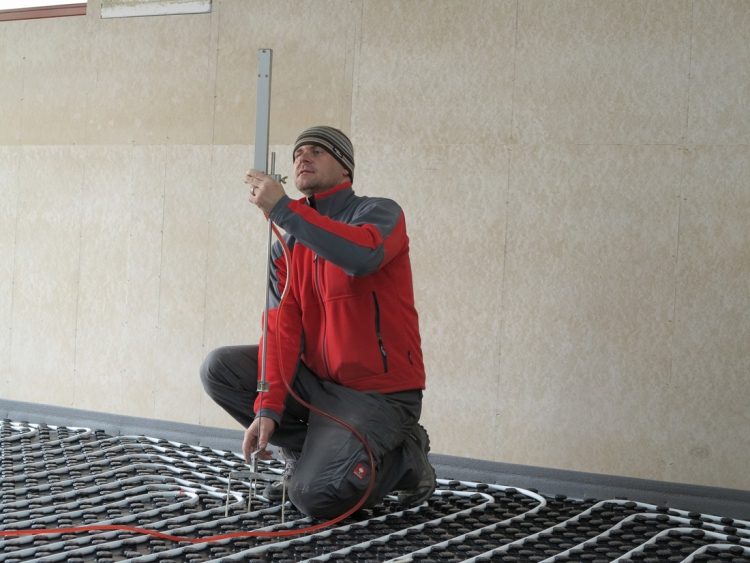 Nastavení výšky litého potěru