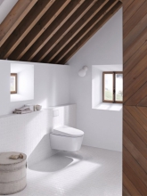 Podomítková nádržka Geberit Omega vyhoví každé stavební situaci v koupelně, splachování můžete ovládat shora i zepředu