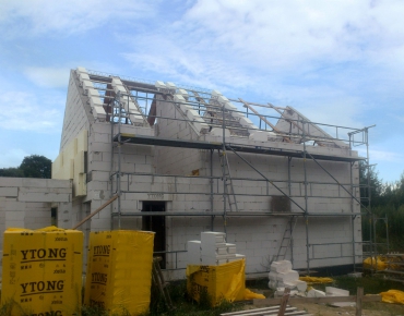 Montáž sedlové střechy Ytong Komfort