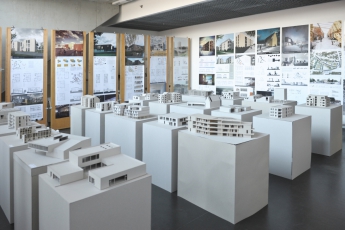 Výstava ateliérových prací FA ČVUT – Ateliér Hlaváček, Schleger, Liesler, foto Lubomír Kotek