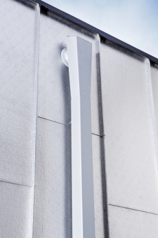 Nový hranatý okapový svod PREFA