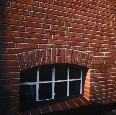 Obr. 3: Obklad z cihlových pásků