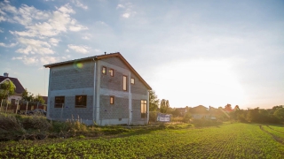 Konstrukce Skeletsystem, dům po dokončení hrubé stavby