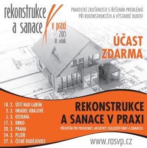 Semináře Rekonstrukce a sanace v praxi