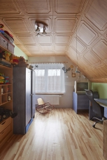 Majitel okálu si nechal před rekonstrukcí podkroví změřit koncentrace formaldehydu. Na základě naměřených hodnot, které přesahovaly doporučené zdravotní limity, se rozhodl použít sádrokartonové desky Activ´Air. Na snímku stav před rekonstrukcí.