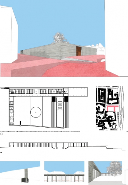 2. cena – návrh č. 6, autoři Martin Petřík, Matěj Šebek (Fakulta architektury ČVUT, Praha)