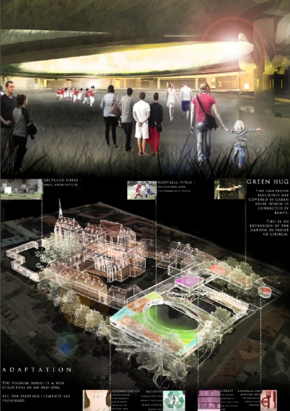 3. cena – návrh č. 53, autor Sonia Zybort (Fakulta architektúry STU Bratislava)