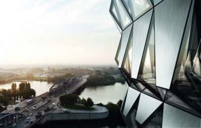 Trojdimenzionální fasáda Schüco Parametric System