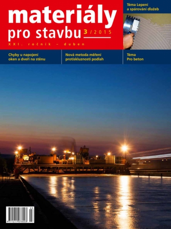 Materiály pro stavbu 3/2015