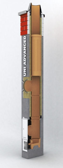 Uni Advanced je univerzální komín se všemi přednostmi systému Schiedel