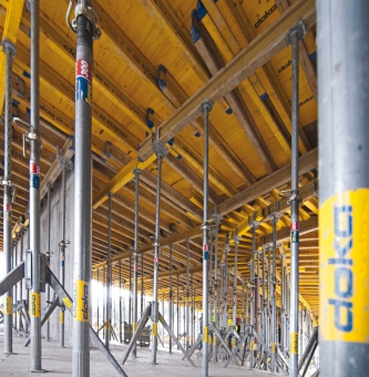 Bednění stropu rodinného domu pomocí systému Dokaflex