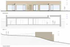 Obr. 1f: Studie Adama Michny z Dolní Rožínky – pohledy a řez