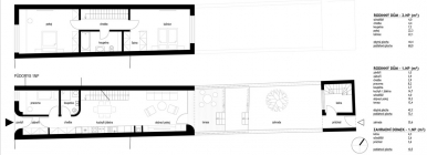 Obr. 4f: Studie Ing. arch. Jana Vojtíška a Ing. Jakuba Staníka z Brna – půdorys