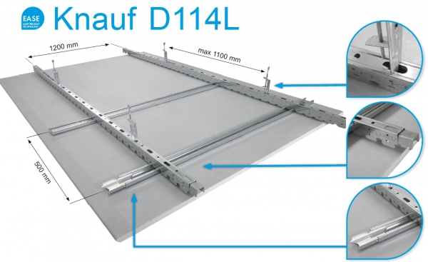 Nový podhled Knauf D114L EASE