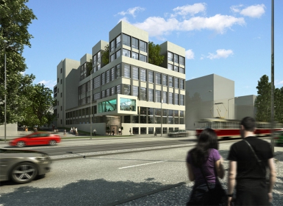 Vizualizace revitalizovaného objektu ČKD