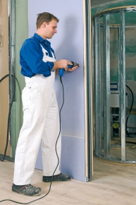 Opláštění příčky deskou Knauf Diamant