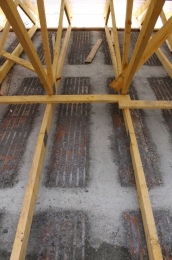 Obr. 3: Ztužující žebra po zabetonování