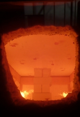 Obr. 11: Pohled do pece po 105 min.