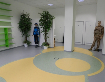 Materiály Thomsit na podlahách Rekrutačního střediska AČR v Dejvicích