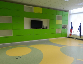 Materiály Thomsit na podlahách Rekrutačního střediska AČR v Dejvicích