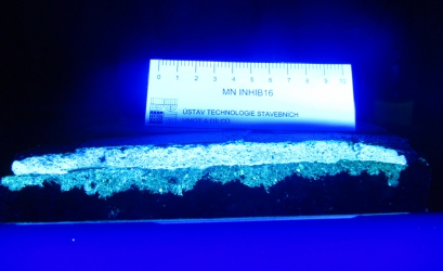 Ověření hloubky penetrace inhibitoru do podkladu