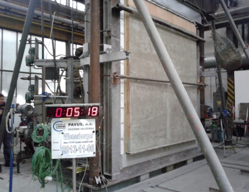 Obr. 5: Test požární odolnosti