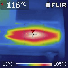 Obr. 12–14: Teploty dosažené při sterilizaci pomocí EMW záření