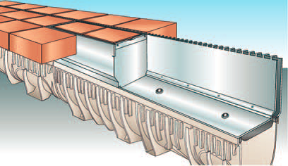 Obr. 2: Ocelový šterbinový žlab TSH (RONN)