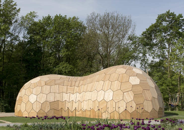 Obr. 18–20: Dokončený pavilon