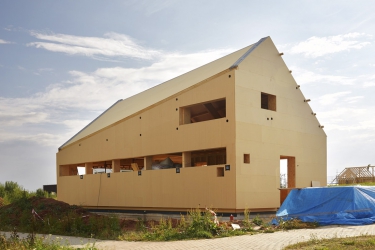 Obr. 8: Strop nad přízemím z I-nosníků STEICO