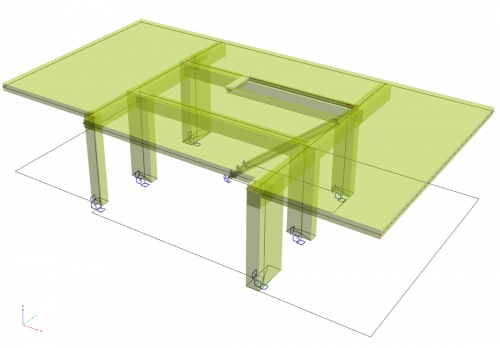 Obr. 1: Tvar železobetonové konstrukce