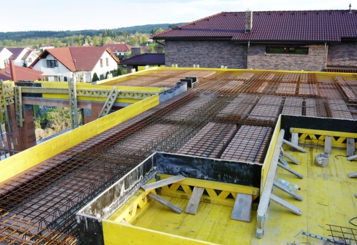 Obr. 15: Konstrukce stropu před betonáží