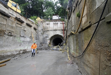 Stavební jáma pro založení výustního objektu SO 06