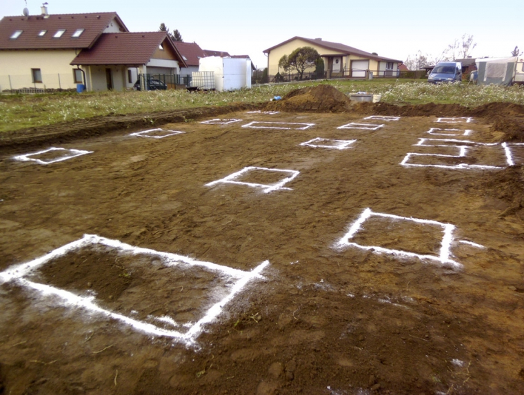 Obr. 2: Vyměření patek