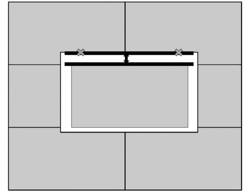 Obr. 1: Schéma uspořádání zkušebního místa 