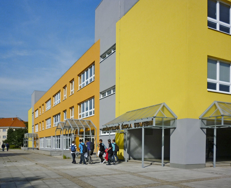 Obr. 1: Střední průmyslová škola stavební Josefa Gočára v Praze 4