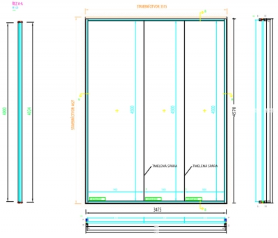 Obr. 9: Vzorek zasklení pro Experiment 4.5