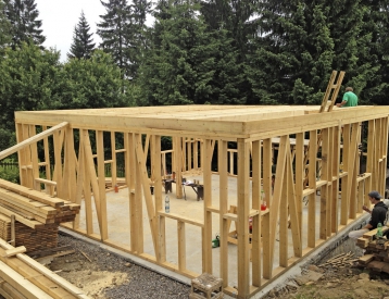 Obr. 2: Rodinný dům, ČR, konstrukce stěn