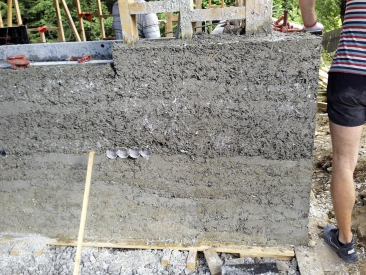 Obr. 4: Stěna po odbednění