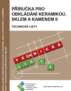 Titulní strana nově vydané Příručky pro obkládání keramikou, sklem a kamenem II