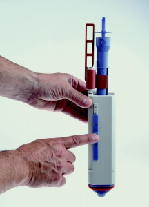 Obr. 6: Nastavení objemu splachování u vypouštěcího ventilu (4,5/6/9 litrů)