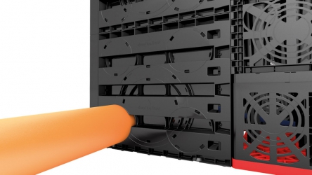 Detail kombinace EcoBloc MAXX, EcoBloc Flex a VARIO šachty s napojením