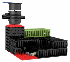 Kombinace s inspekčními bloky a šachtou VARIO