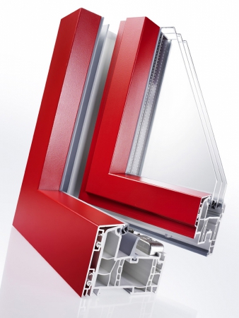 Okno ze systému GENEO s hliníkovou obložkou