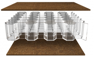 Konstrukce materiálu RENOLIT GORCELL – kombinace s materiálem RENOLIT WOOD-STOCK